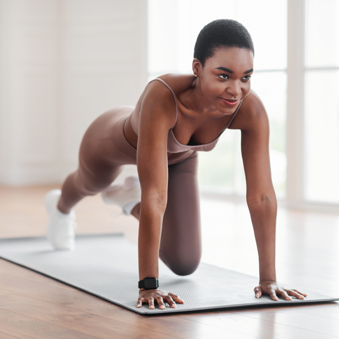 woman practicing yoga